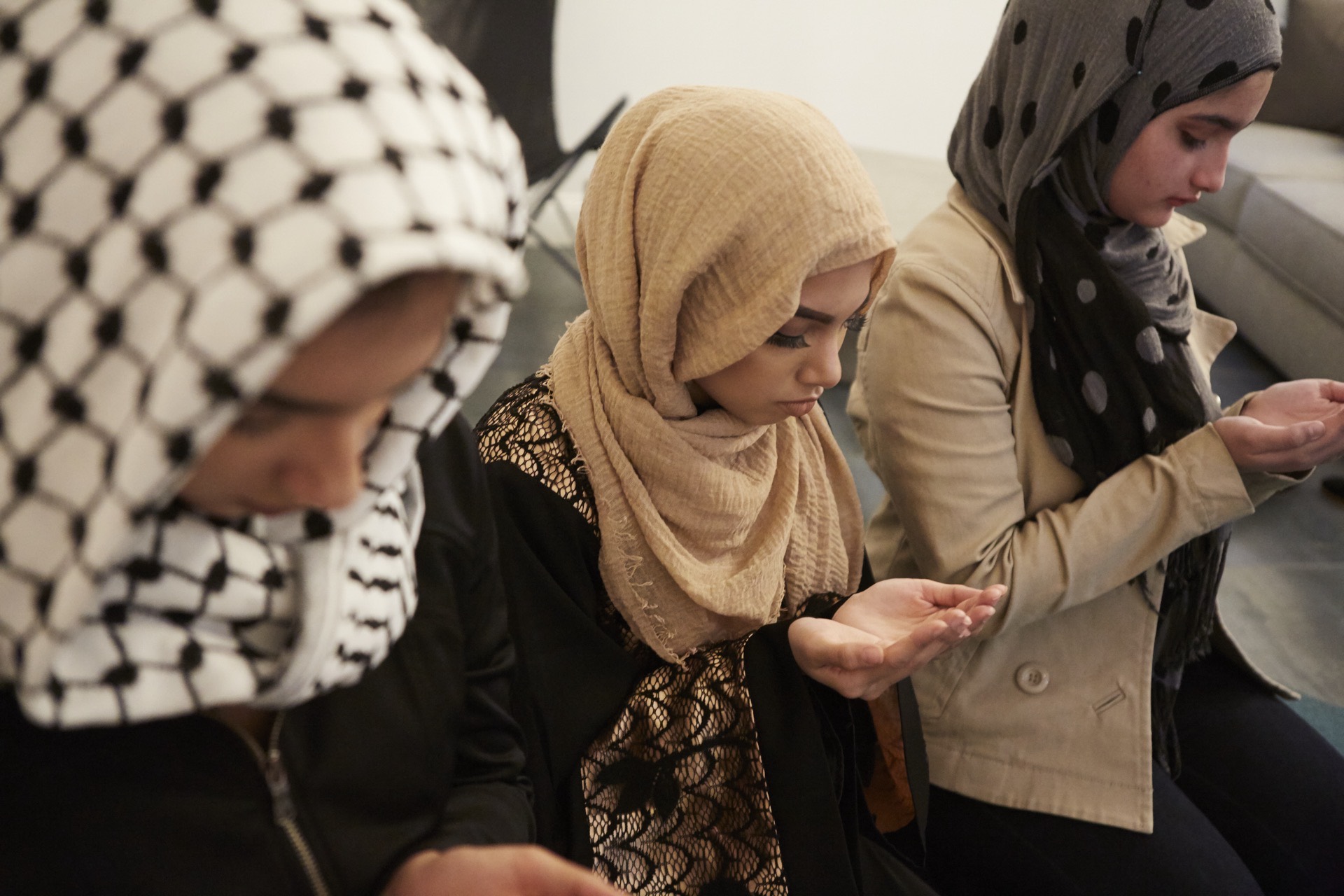 Girls Praying